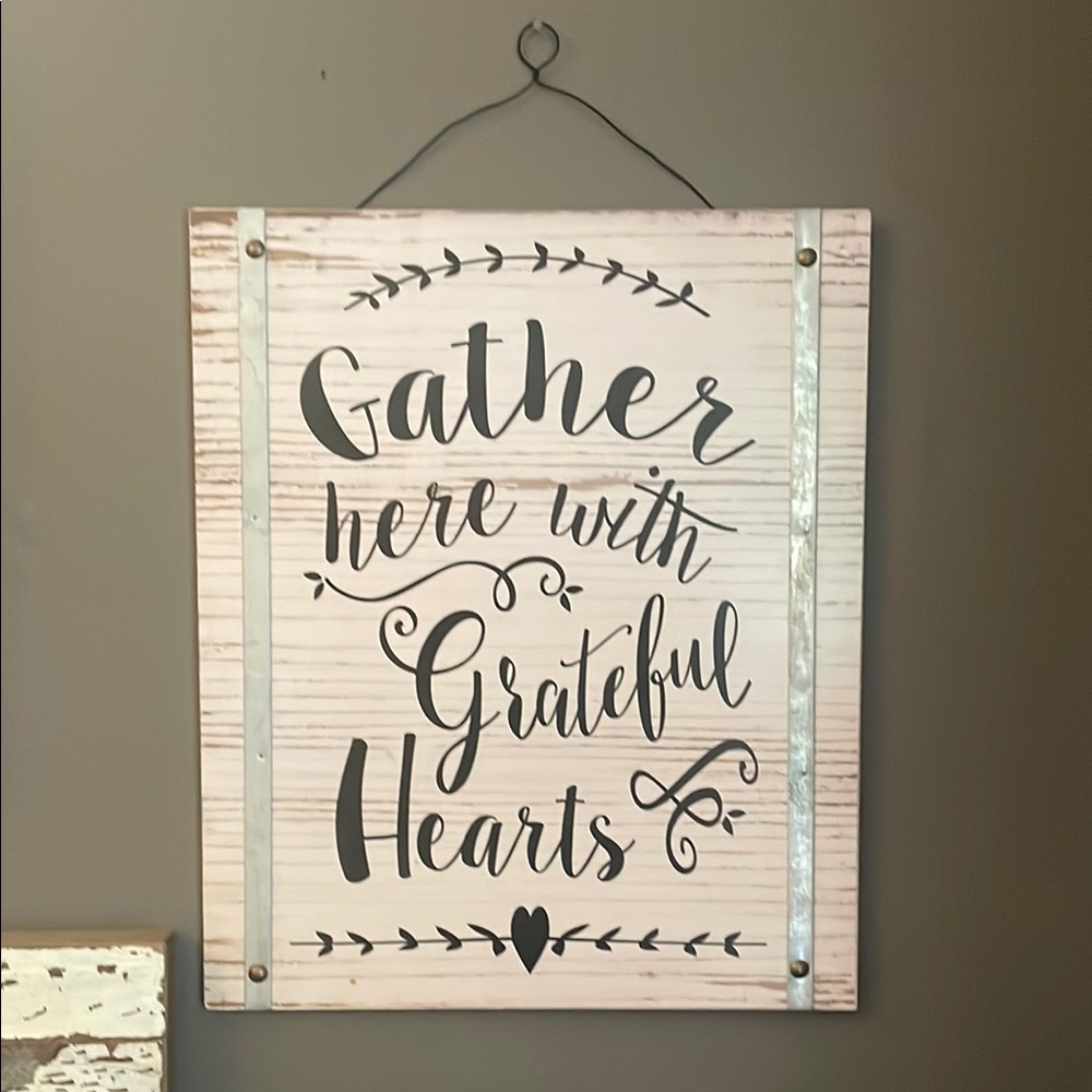 hm-moden Black and White Gather Here Wall Art